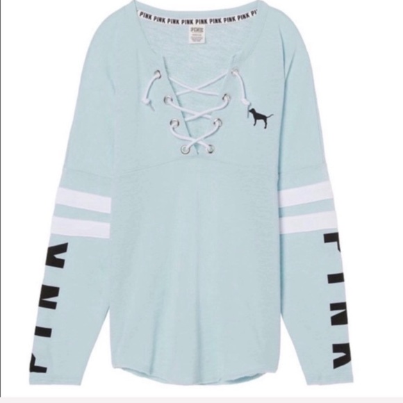 PINK Victoria's Secret Tops - VS PINK Lace-up Top